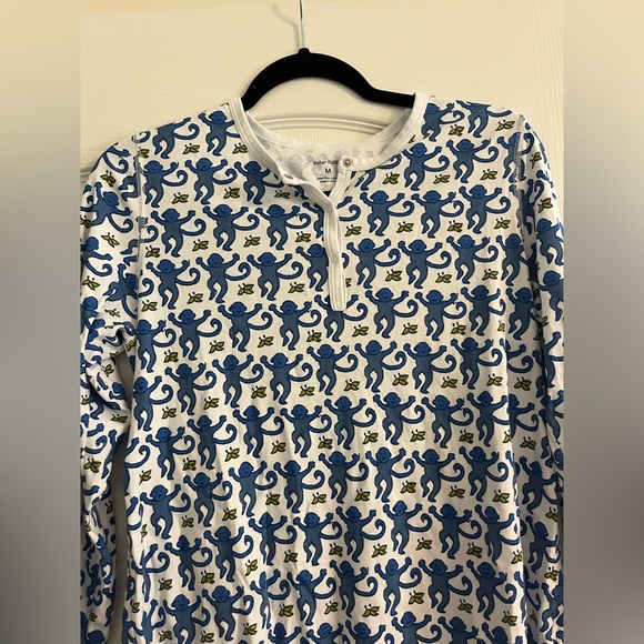 Roller Rabbit monkey pajama TOP, size medium - Picture 4 of 4